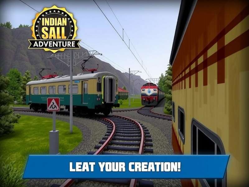 Indian Rail Sim Adventure in action Indian Rail Sim Adventure gameplay screenshot